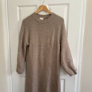 H&M Women's Sweater Dress Beige Size XS